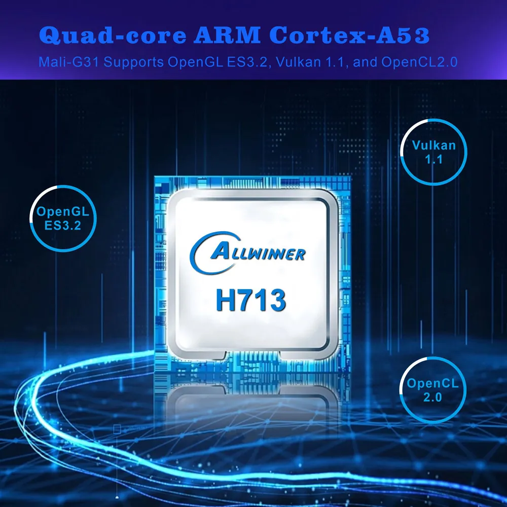 Hy300 4K Android 11 Dual Wifi6 120 ANSI Allwinner H713 BT5.0