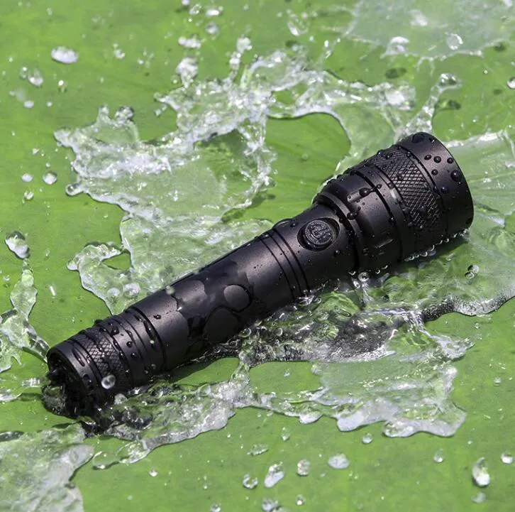 Lampe Torche LED Rechargeable, 2000LM Flashlight Lampe De Poche LED