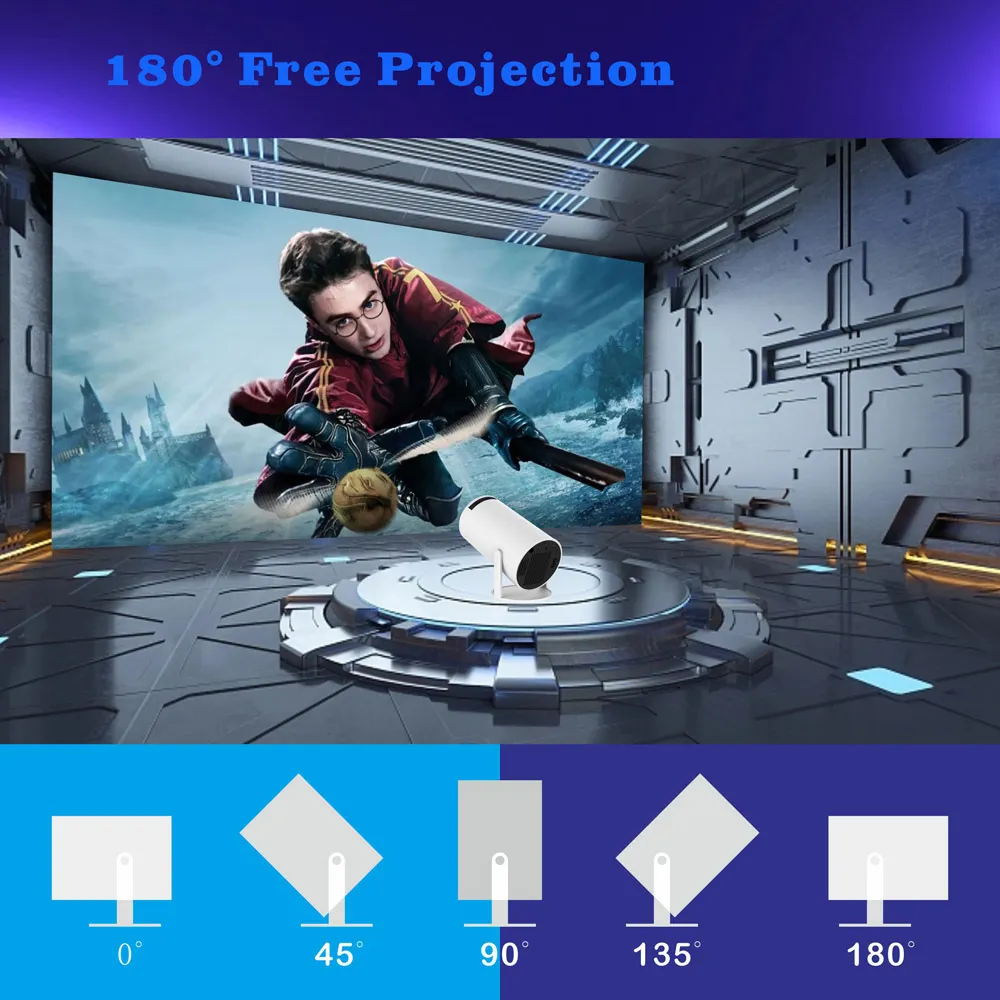 Magcubic Projector Hy300 4K Android 11 Dual Wifi6 200 ANSI Allwinner H713  BT5.0 1080P 1280