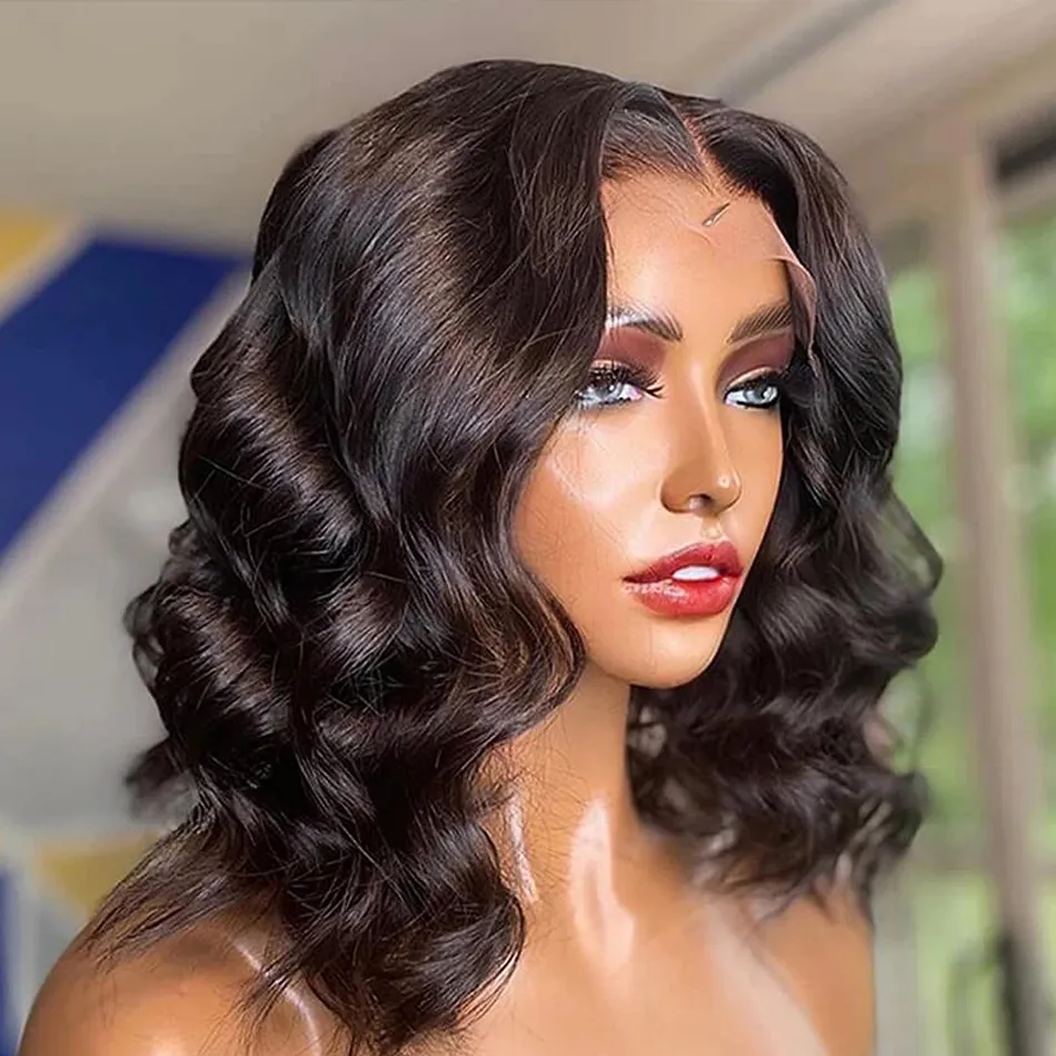 Brazilian Body Wave Human Hair Wigs 13x1x4 T Part... From  display picture 1