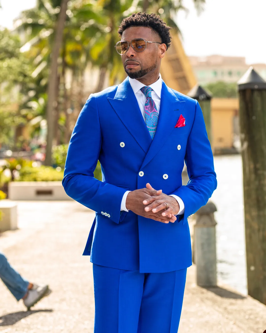 Wedding Jumpsuit Jumpsuit With Suit Jacket Double Breasted Belted