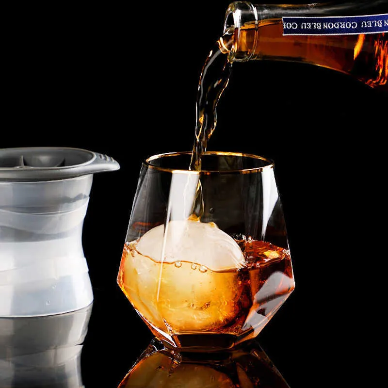 Large Sphere Ice Mold Tray Whiskey Ice Sphere Maker 7.5cm Round