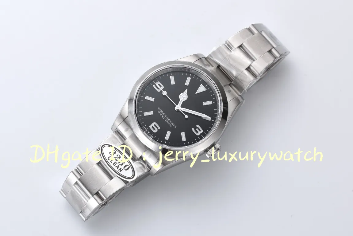 Clean 124270 explorer Luxury Men s Watch 3230 Mechanical movement 904L steel 36mm super luminous diving business 214270
