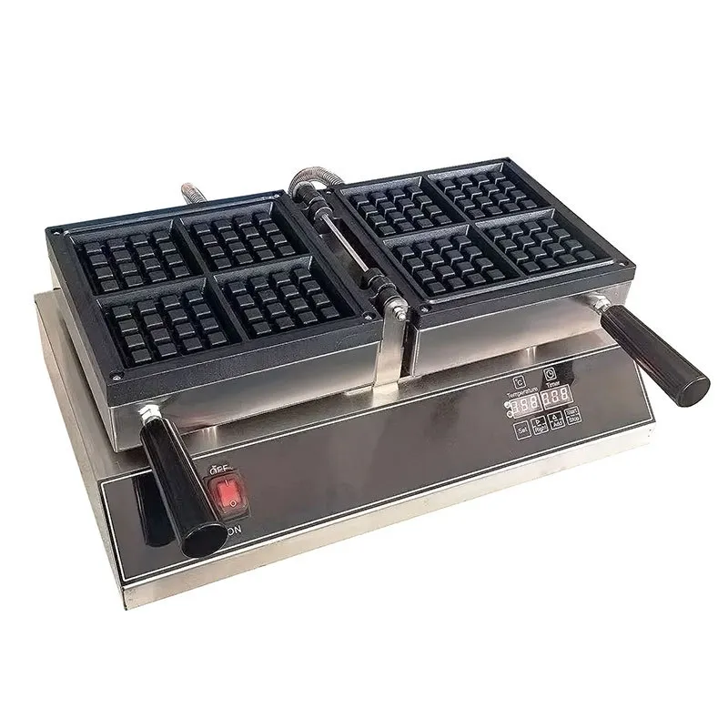 Waffles Coating Machine DHgate.com:4Pcs Electric Waffle Maker for Crispy Breakfast Waffles, Non ...