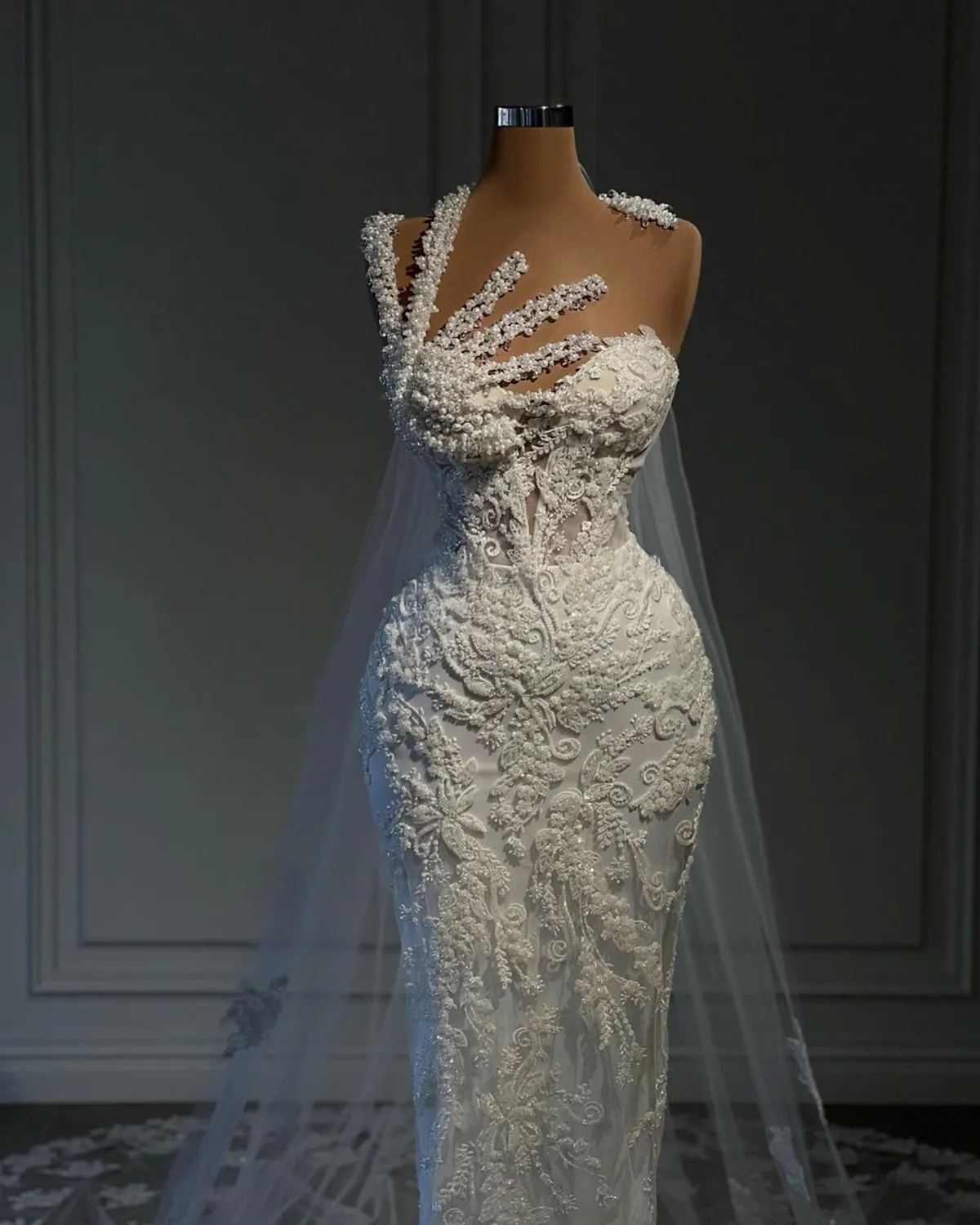 bridesmaid dresses burnt orange dress DL6055 Beaded Art Deco Inspired Wedding Dress – Saja Wedding
