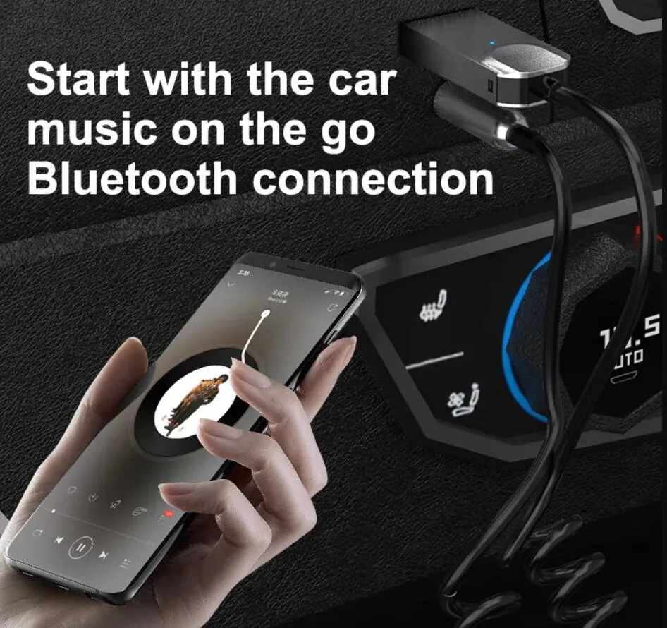 Acheter Récepteur Bluetooth de voiture 3,5 mm Jack Aux vers USB