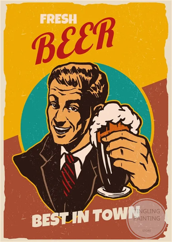 Vintage Style Aluminium Plaque For Bar, Pub, Or Man Cave