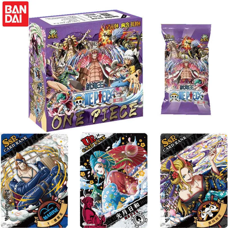 One Piece Collections Rare Cards Box Booster Pack Anime Luffy Zoro Nami  Chopper TCG Game Collectibles