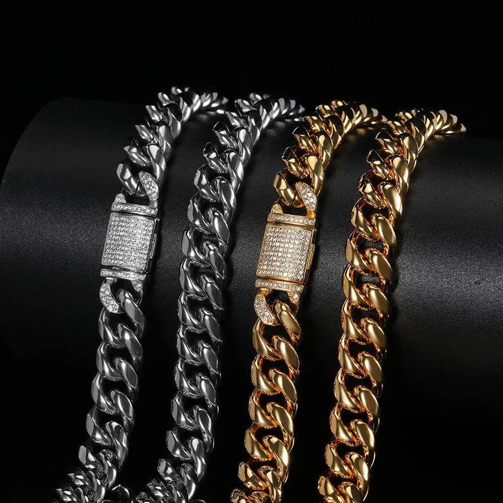 18K Gold Plated Stainless Steel Men's Hip Hop Bracelet - 750 Gold Armor Style