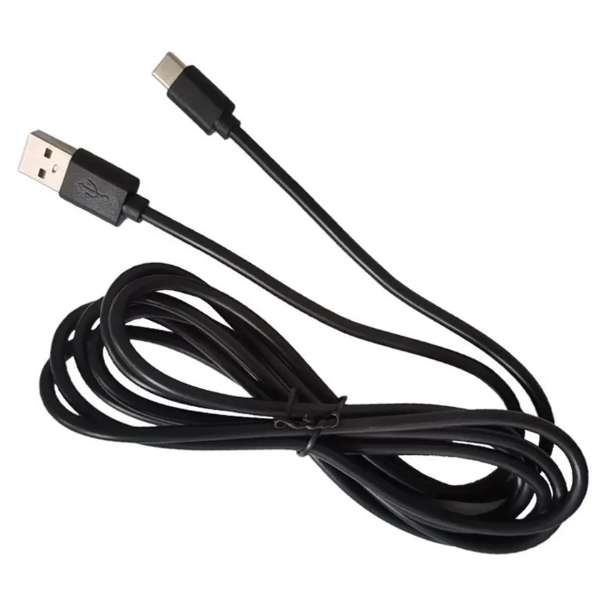 Câble USB Type C Pour Manette PS5 (DualSense) - Charge Et Connexion - Blanc Neuf