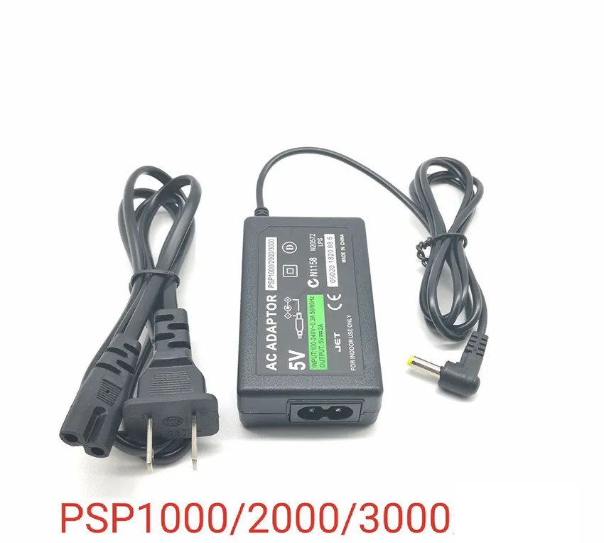 Sony PSP 5v Usb Wall Adapter With EU/US Plug Compatible With 1000, 2000 ...