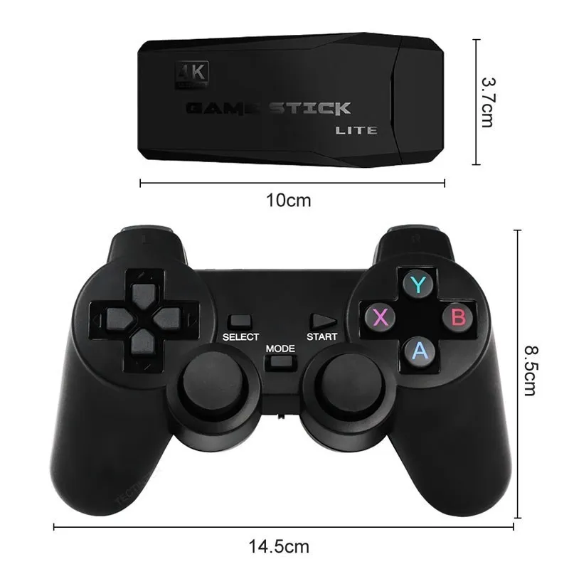 Game Stick Console Video Game 32G Lite 4K HD Console Built-in 10000 Games  Christmas Gift Retro Game Console Wireless Controller