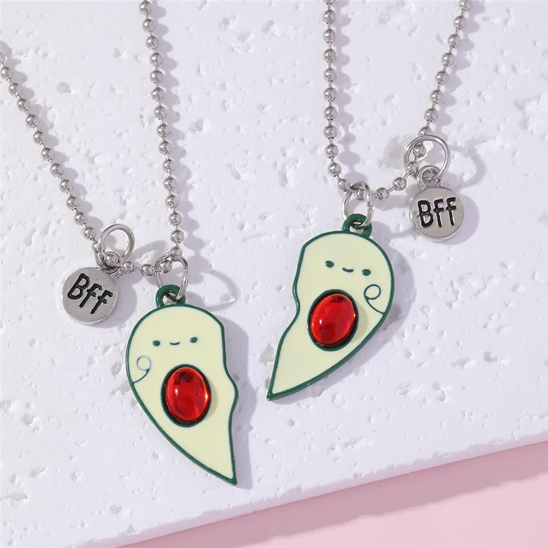 Avocado Designer Necklace Set Silver Plated BFF Pendant For Best Friends And Children Fashionable Friendship Mother Daughter Jewelry Gift From Jmyy 2.34 DHgate.Com