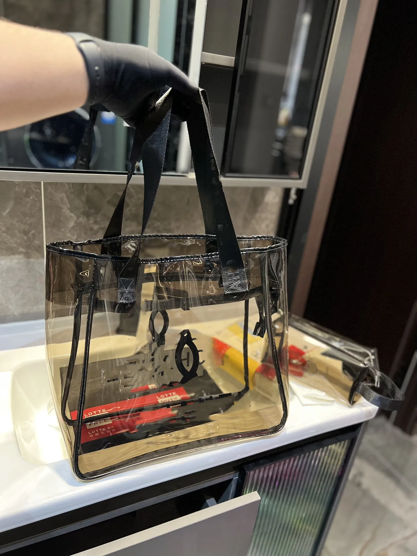 Transparent tote bag uk hotsell