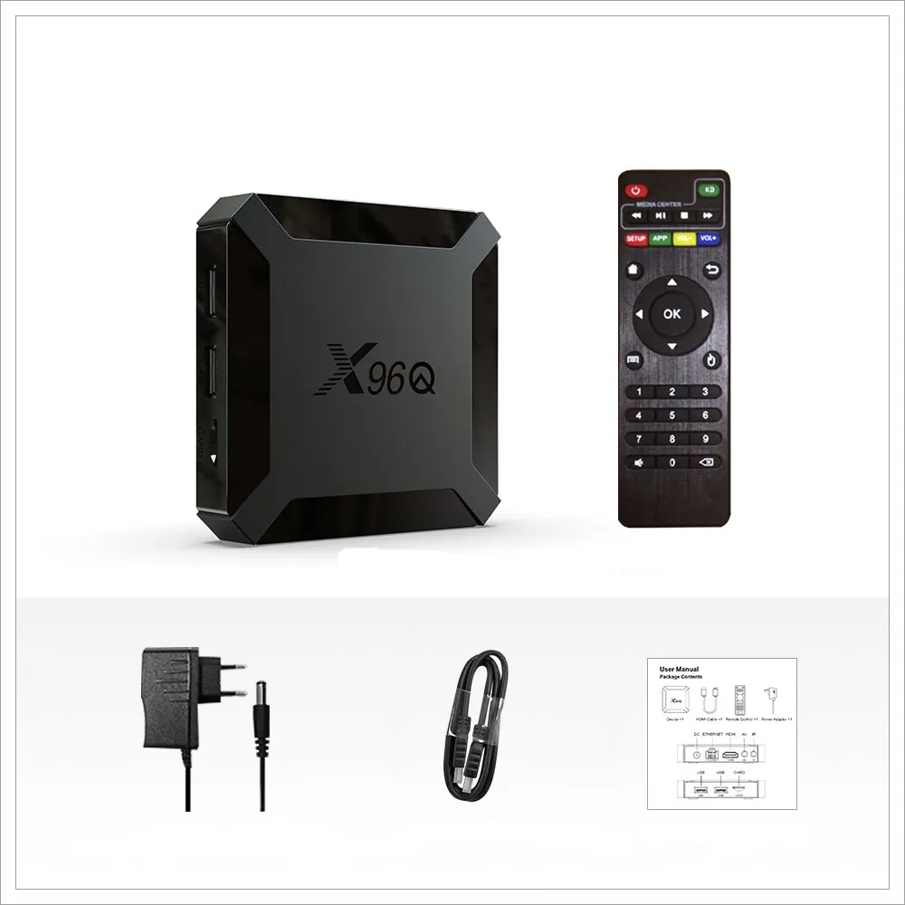 Android Tv Box X96Q Boitier Tv Box Boitier Iptv Android 10.0 H313 2GB 16GB  Smart TV Box Quad Core 2.4G Wifi 4K Set Top Box Du 11,49 €