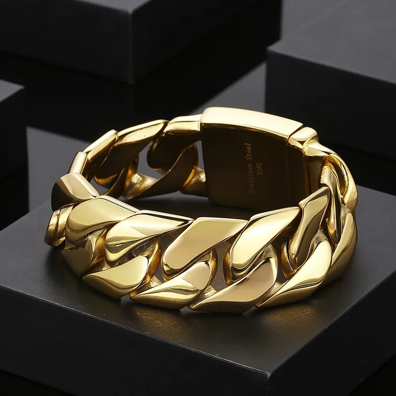 Large Gold Coil Bracelet (w/ snap closure) – HIGHLAND PARK