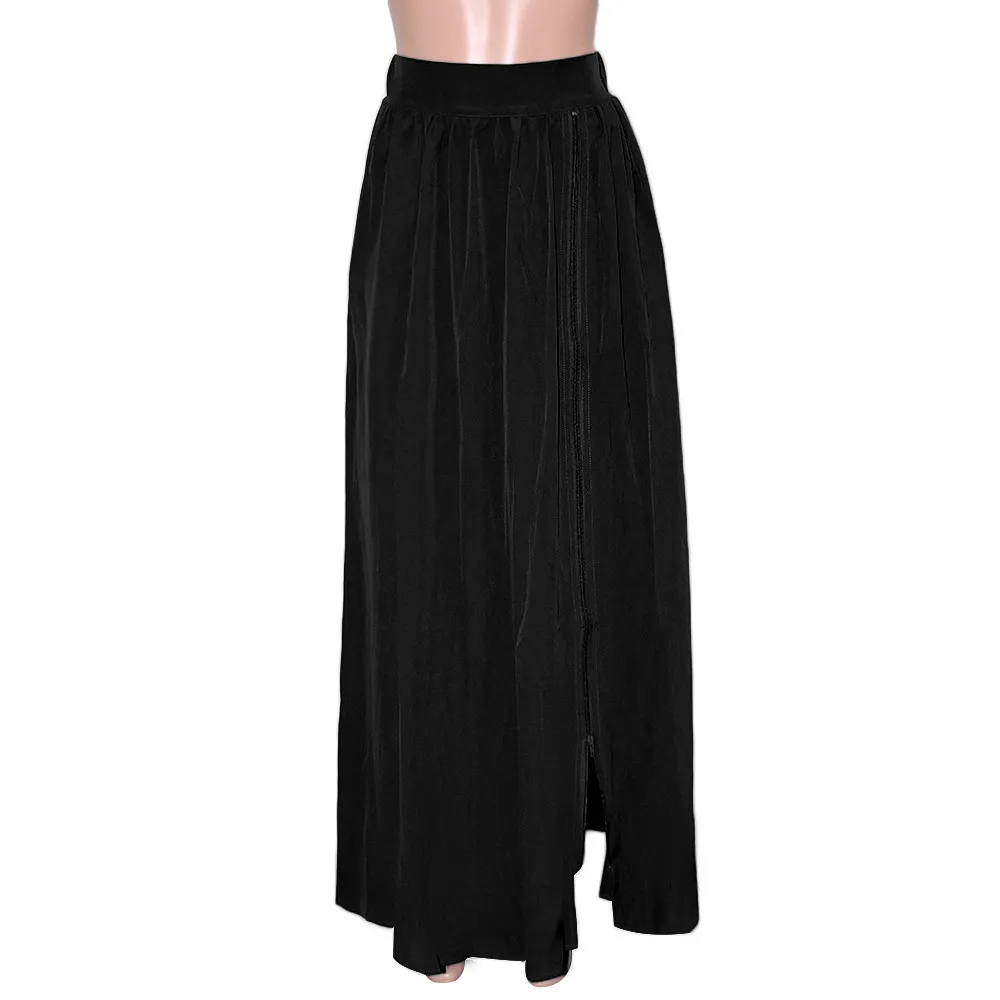 Boho maxi skirt zipper hotsell
