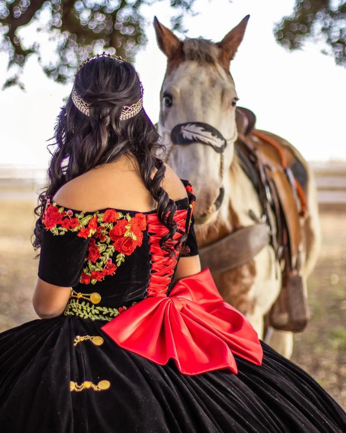 red and black quinceanera dresses