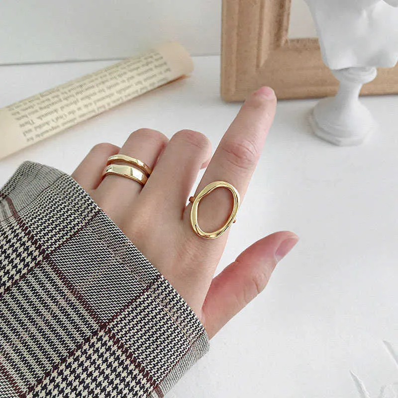 New Original Design Stainless Steel Round Bead Rings For Women Statement  Gold Metal 18 K Minimalist Jewelry Wedding Party Gift - Rings - AliExpress