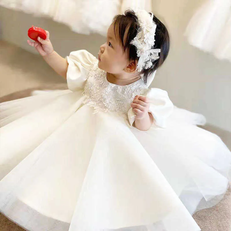 Girls Dresses Baby Dress 0 6 Years Old Girl Bow Princess Dress Girl Baby Full Moon Birthday Party Princess Dress Temperament Mesh Dress From 14 93 DHgate