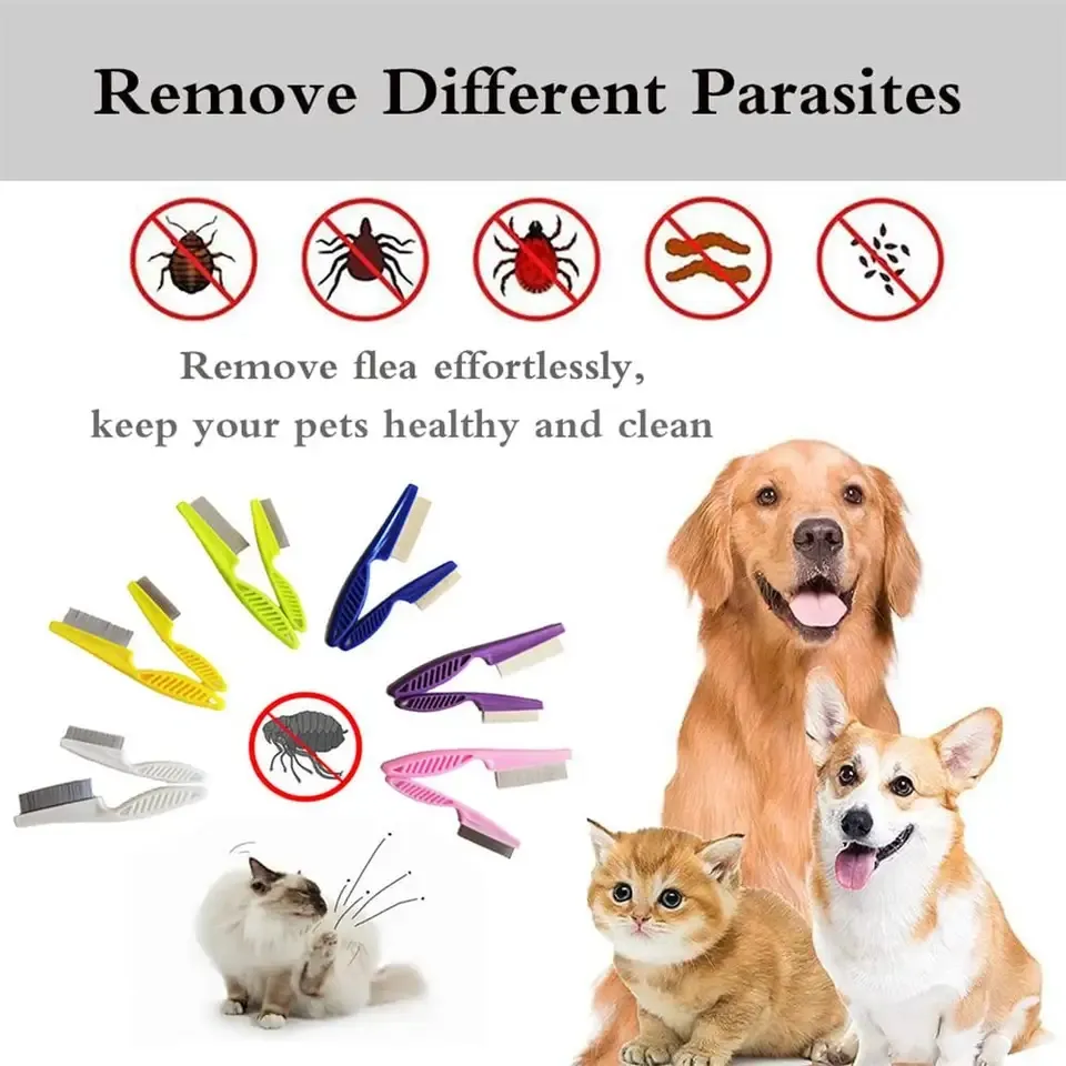 Curated visual reference: Fresh Look at Pet Flea Comb Stainless Steel Metal Grooming Comb From Topshenzhen