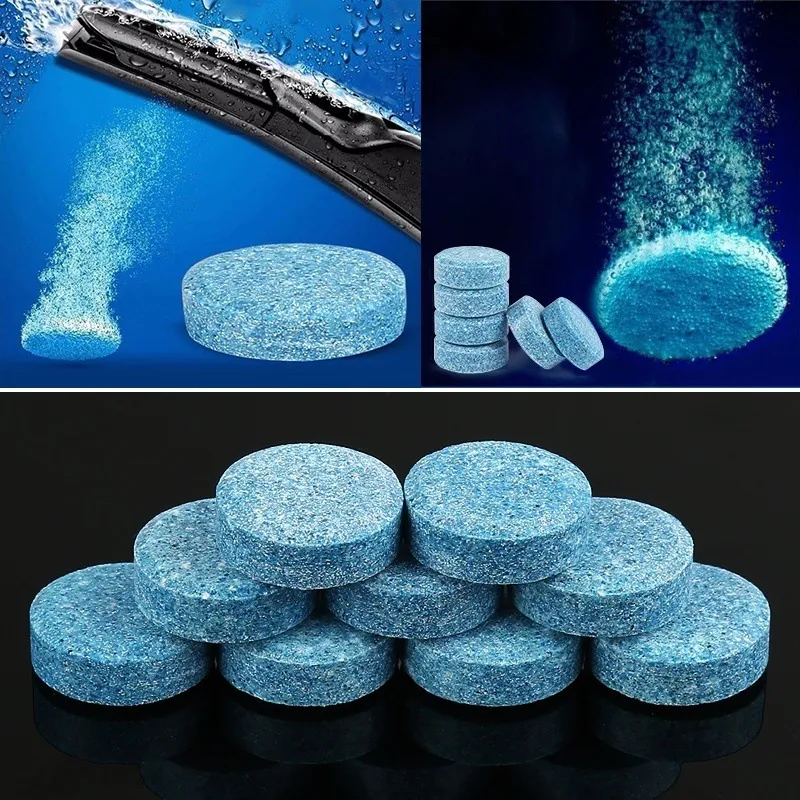 10PCS Car Windshield Glass Fast Washer Cleaning Effervescent Tablets  Accessory