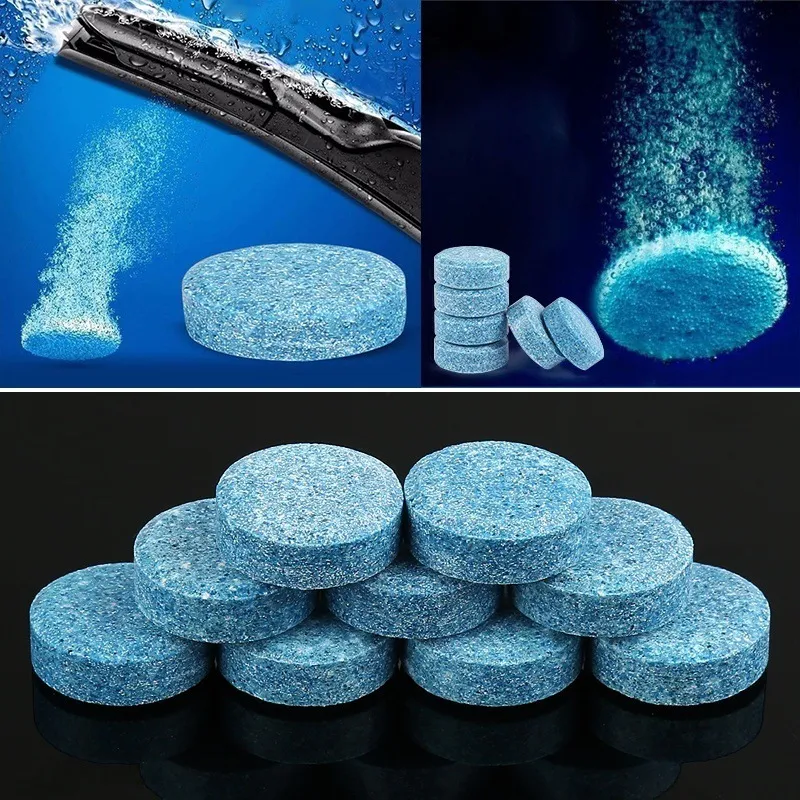 20/40/60Pcs Car Windscreen Wiper Fast Cleaning Windshield Cleaner Mini  Wiper Effervescent Sheet for Glass Toilet Window Cleaning