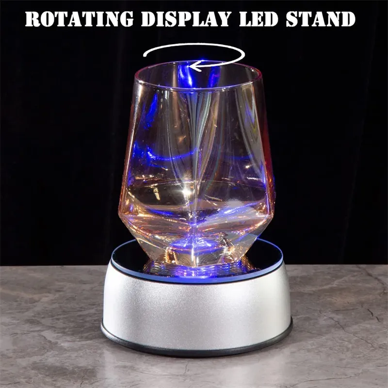 Led Lamp Stand, Colorful Rotating Crystal Display... From Ledwanse, $6. ...