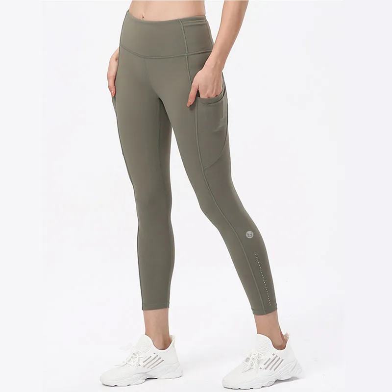 yoga pants for Woman Outfit High waist pocket leggings light leggings Sweet-up peach hip fitness pants ladies running workout pants VELAFEEL