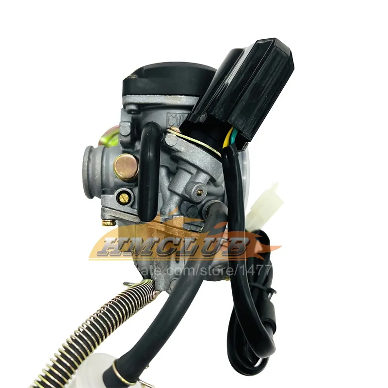 50cc Carburetor For GY6 4-Stroke Scooters & Go Karts - Complete Kit With Air Filter & Manifold