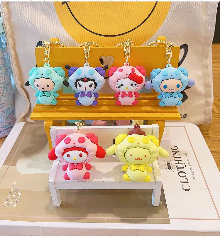 Children Key Rings Cute Pendant Keychain For Kids ful Shapes Schoolbag Ornament Key Ring ...