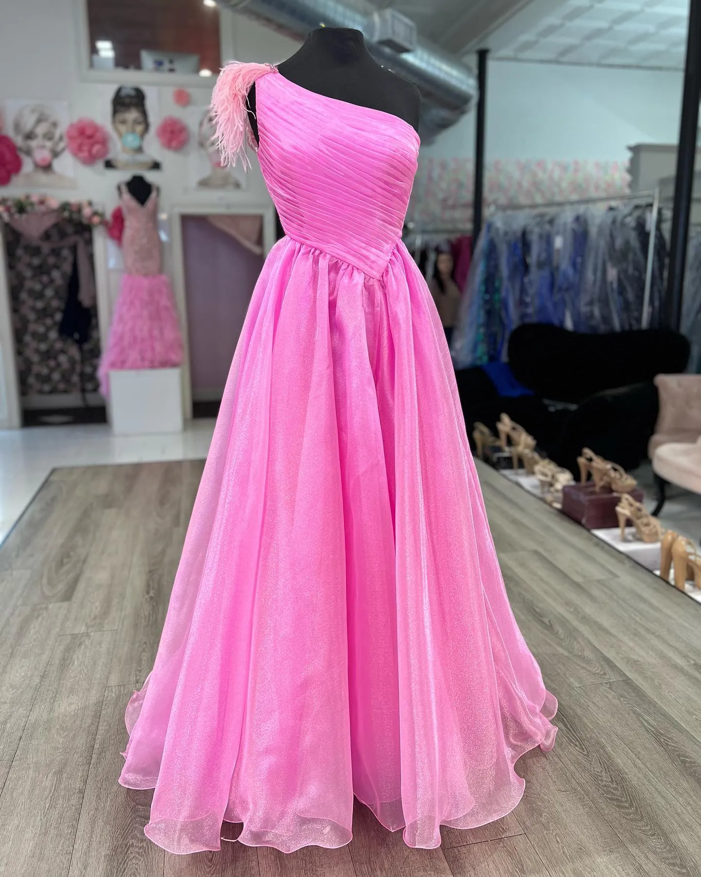Elegant Fit And Flare Prom Dress: One Shoulder A Line... From  Uniquebridalboutique, $85.59 | DHgate.Com