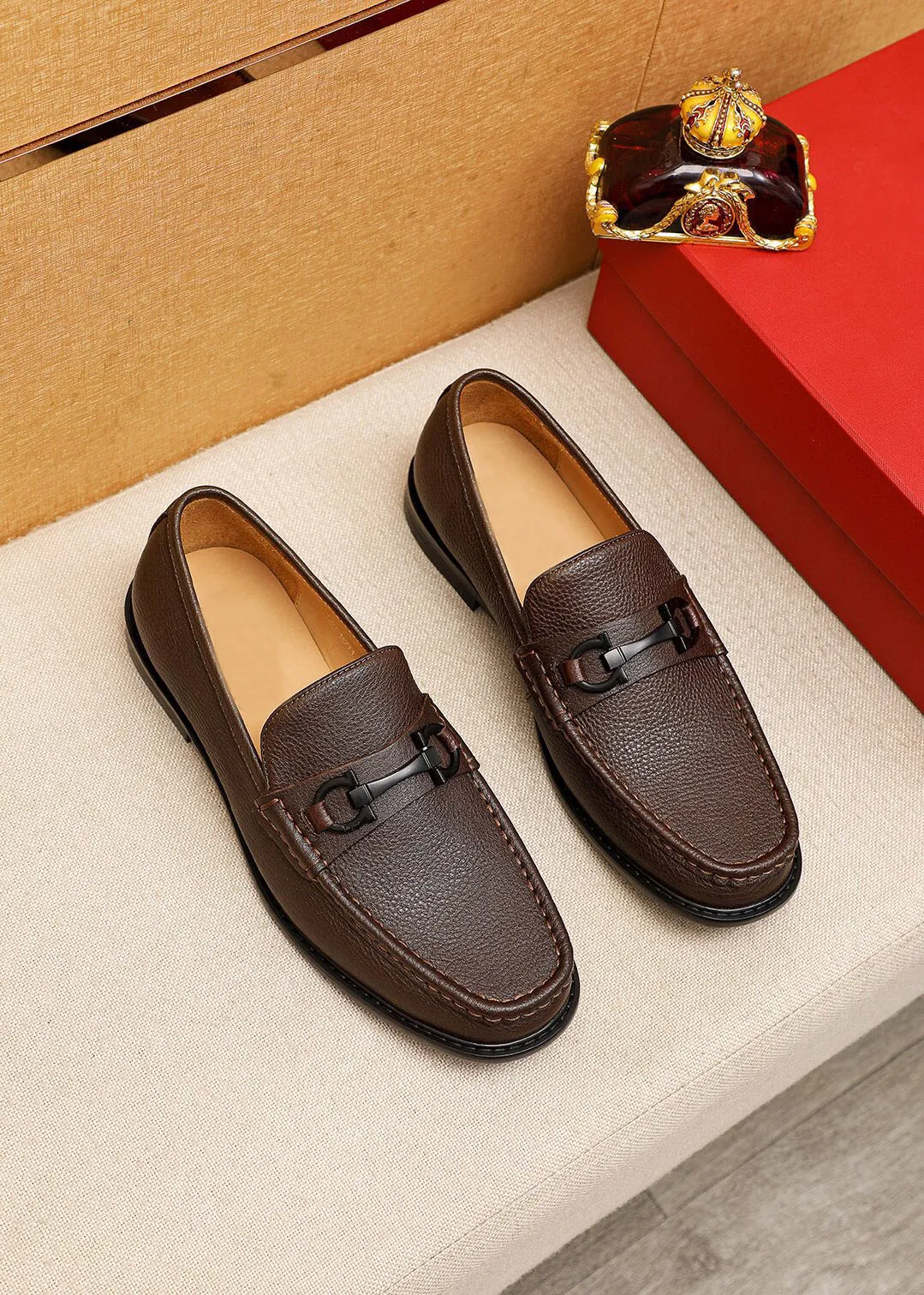 beige dress shoes mens Nubuck Crocodile Shoes Men's Crocodile Leather Loafers Slip-On Dress Shoes Very Comfortable Beige 39EU 6.5US 6UK 6AUS-Length 246MM / Beige