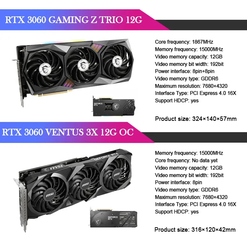 【美品】MSI　RTX3060 VENTUS ２X 12GB OC Amazon.com: MSI GeForce RTX 3060 Ventus 2X 12G OC, Gaming