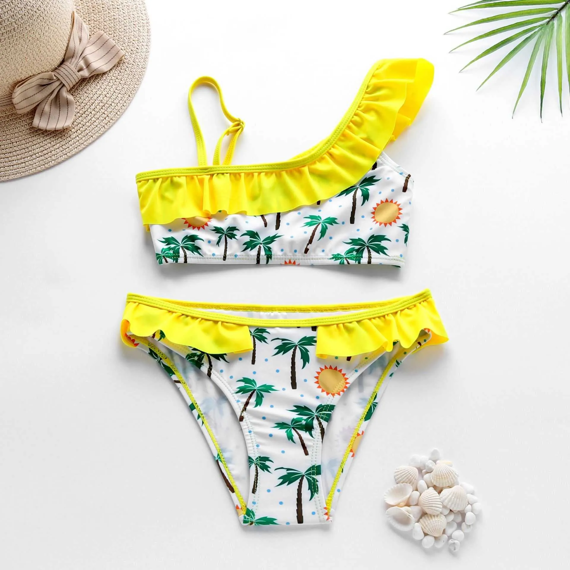 Costume Da Bagno Bimba Happy Cherry - Tankini Due Pezzi Per Estate, Spiaggia E Piscina