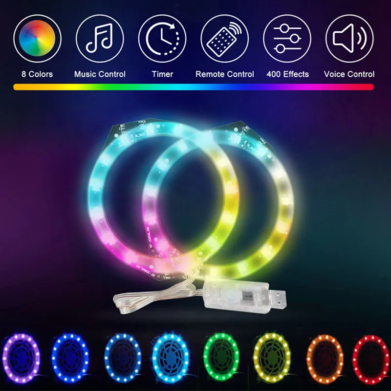 Multifunctional Ps5 Console Decoration Light Dazzle Color Changing Luminescent Atmosphere Lamp DIY Remote Control Gaming Accessories
