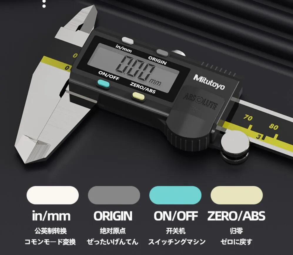 Mitutoyo Tools Electronic LCD Digital Dial Vernier Caliper 500 196 30 500  196 20 6 Pulgadas 150 Mm 8 Pulgadas 200 Mm 12 Pulgadas 300 Mm Regla De  Medición De Acero Inoxidable Hecho En Japón De 15,57 €