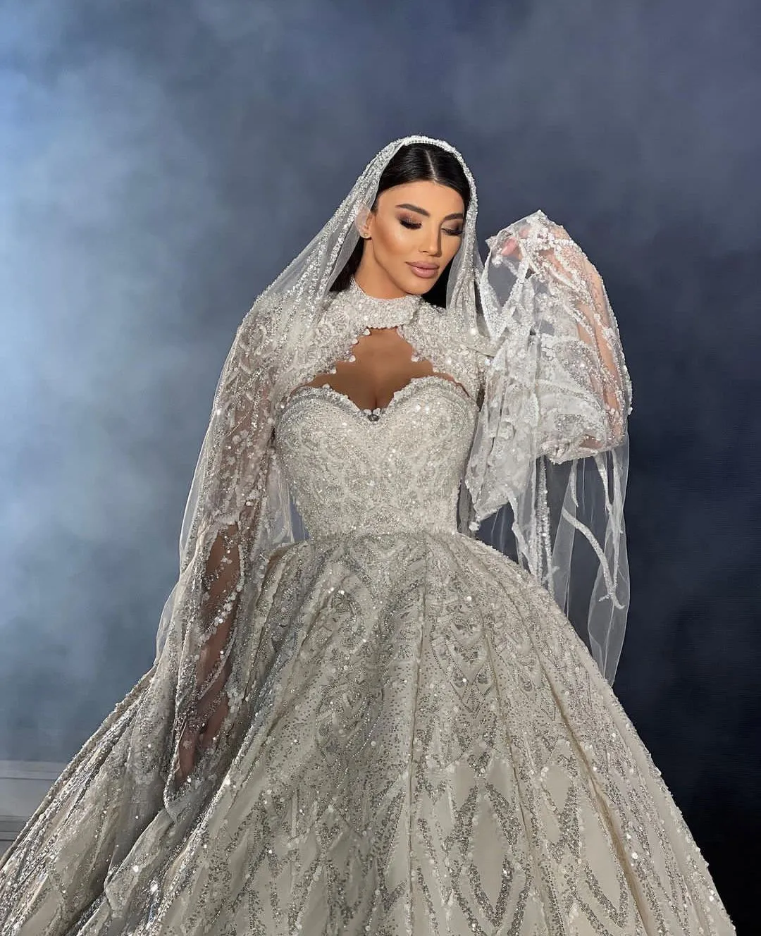 best bra to wear with halter dress Halter Neck Applique Tulle Wedding Dress adorned with A-Line main image 1