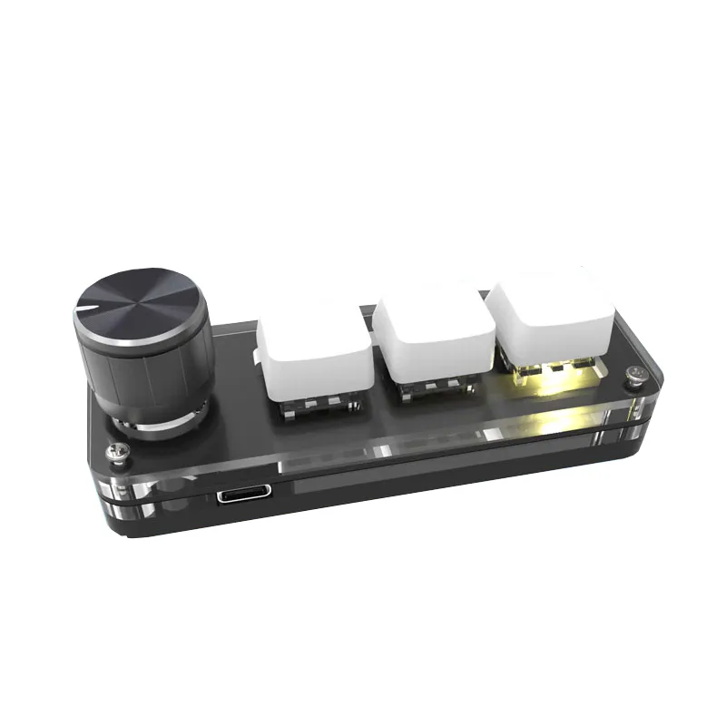 Macro Keyboard Wired Mechanical Mini Keypad with 3/6/9/12 Keys and Knob ...