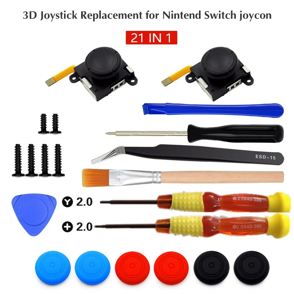 Controller Repair Kit: 3D Analog Thumb Stick Replacement for Nintendo ...