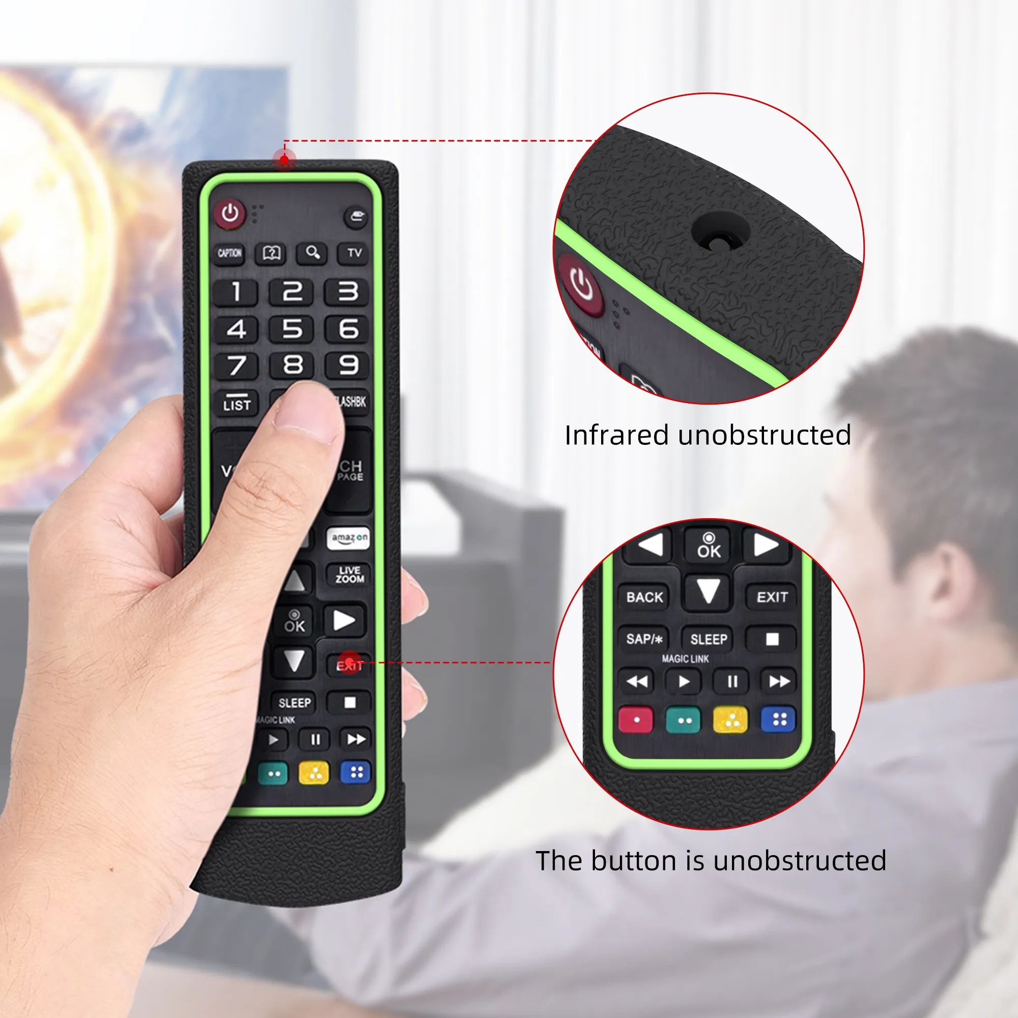 Étui pour télécommande TV, housse de protection pour télécommande, housse  pour télécommande TV, professionnel pour Samsung TV