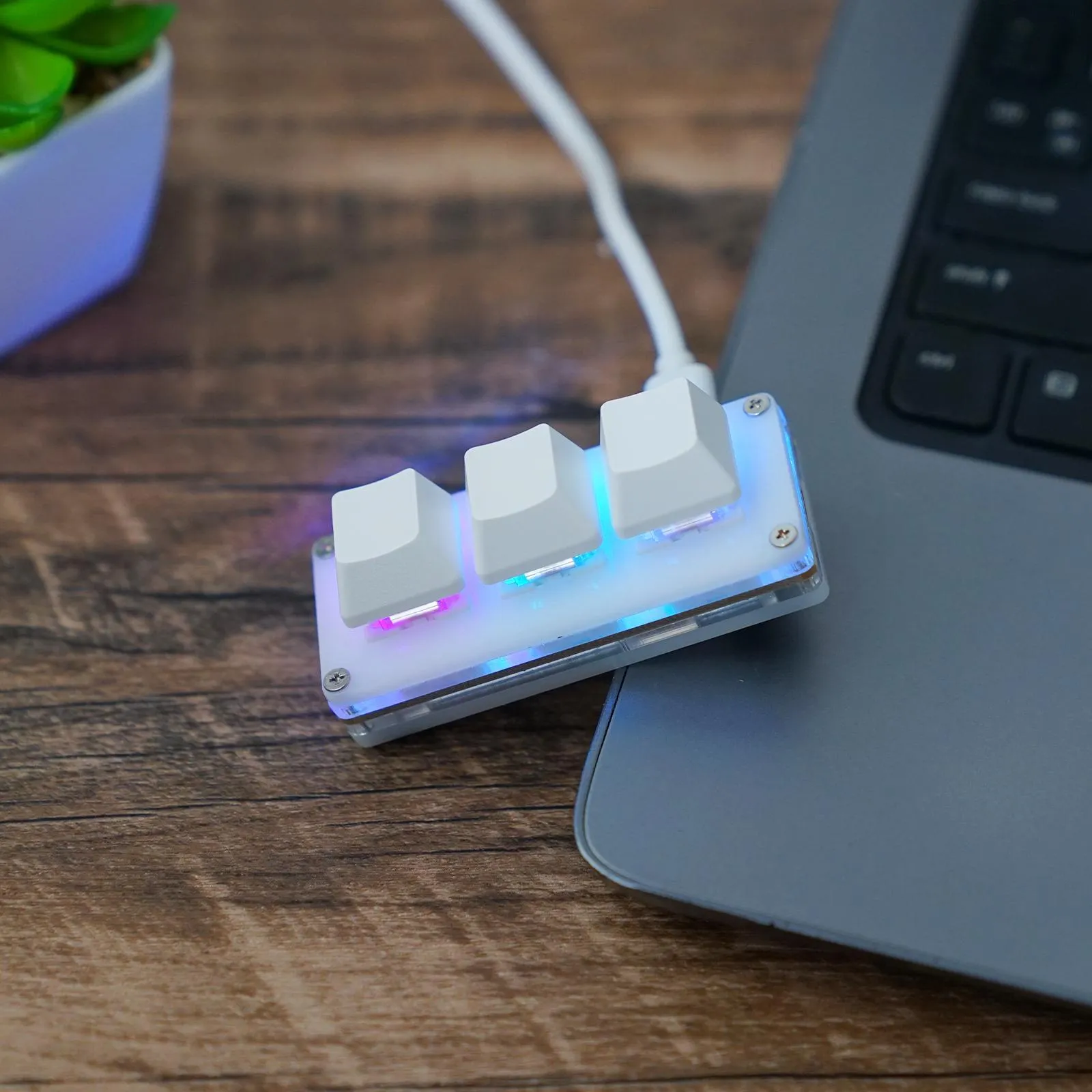 Pastel Keyboard BUCIER Mini 3-Key Cut Copy Paste Keyboard Programmable ...
