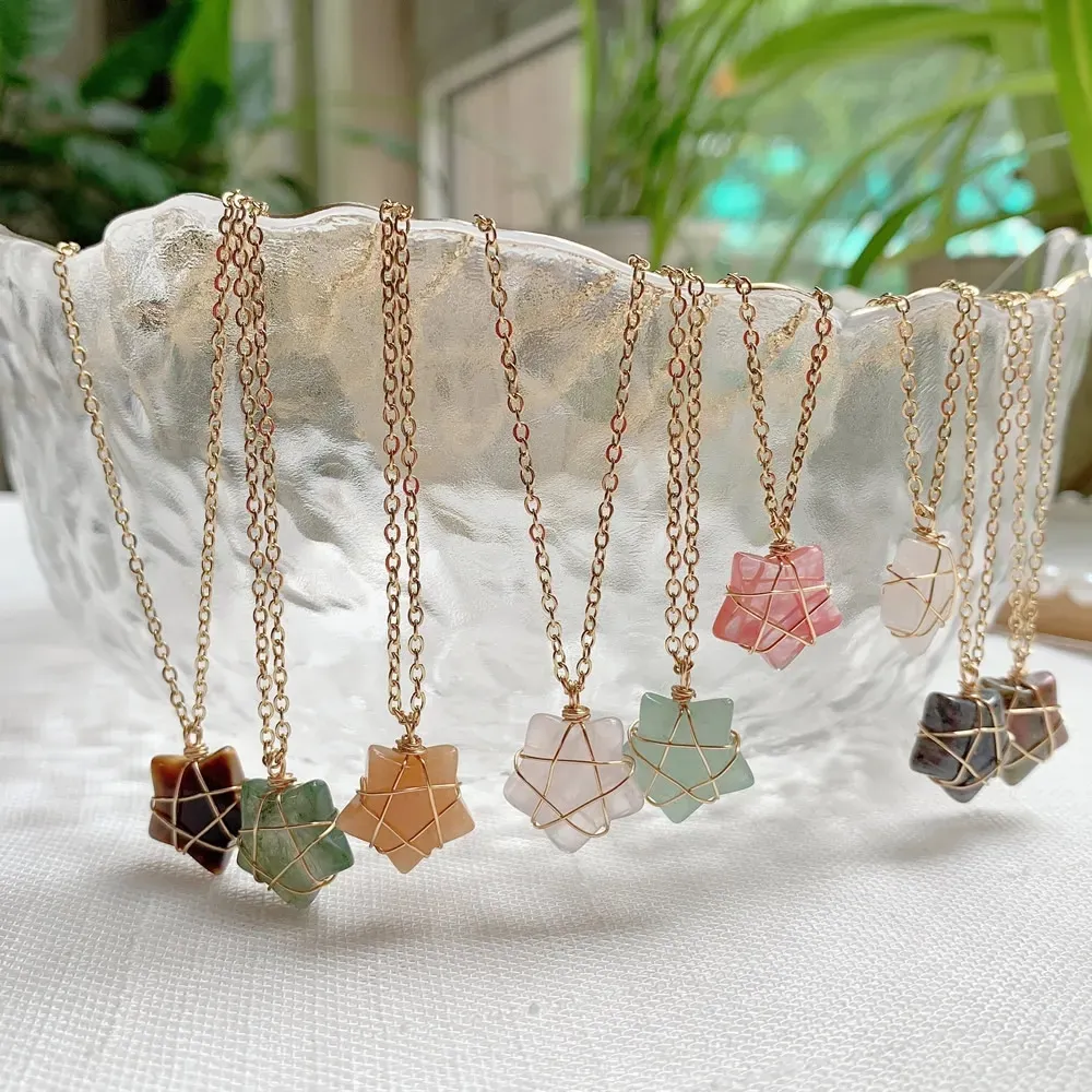 Stone pendant necklace diy deals
