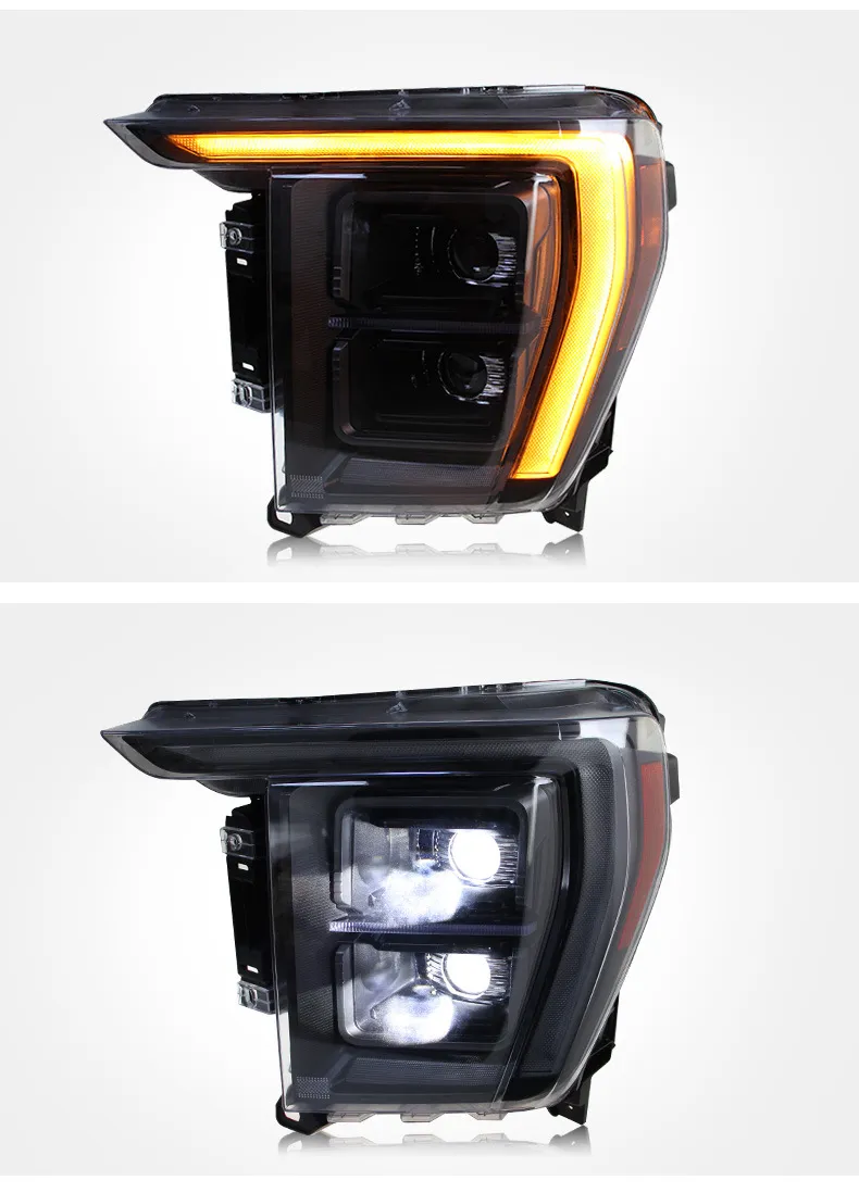 Bright LED Headlights Bulbs For Ford Raptor F150 '20 '24 From Maxdo ...