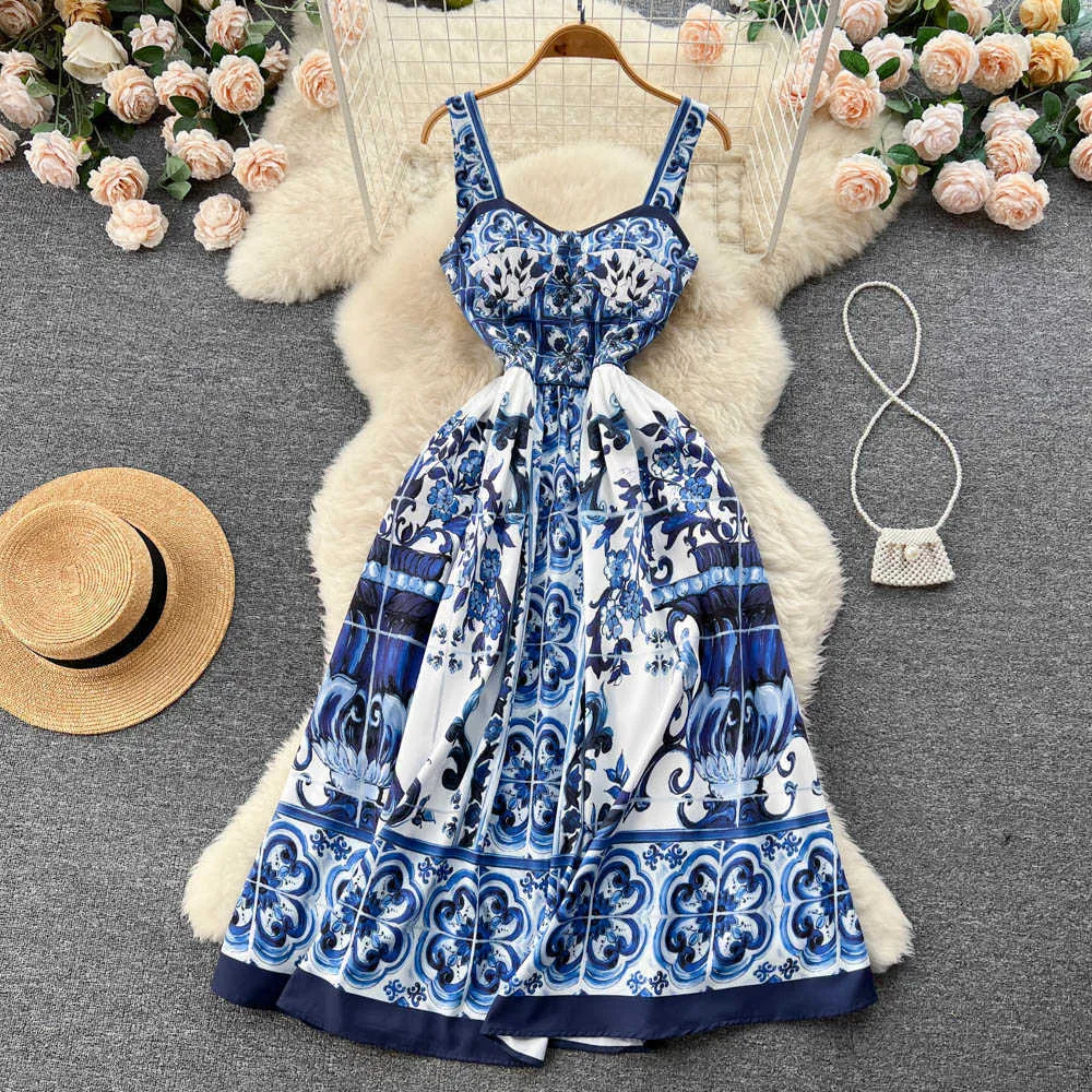 Casual Dresses Summer Dress Women 2022 Fashion Bohemian Long Dresses  Vacation Elegant Sexy Strap Lemon Print Runway Women Dress W0315 From  Baofu002, $23.69 | DHgate.Com