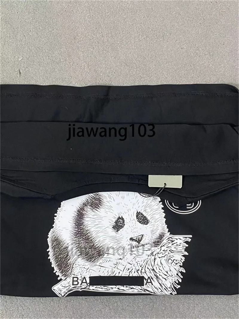 Best selling counter exclusive Panda Tees male and female designers loose printing Station Street couple T shirt size S-5XL