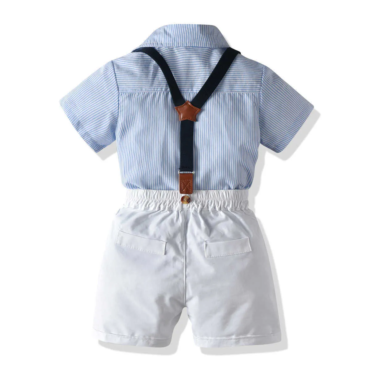 Boys Summer T Shirt +Shorts+Suspender+Tie 4PCS Clothing Set Children  Photograph Suit Chorus Costume Kindergarten Kids Prom Dress - AliExpress
