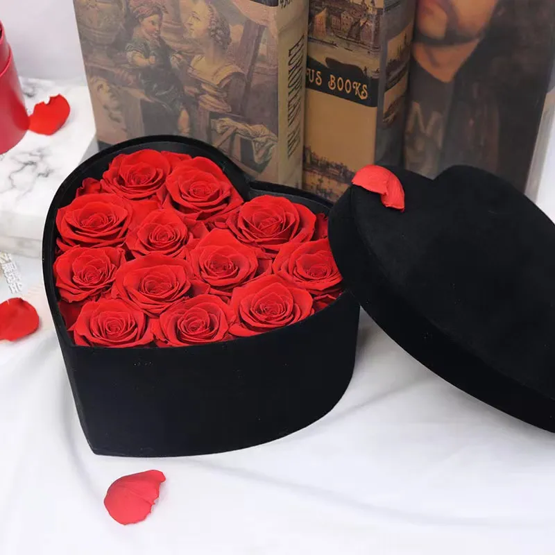 Party Supplies Eternal Rose in Box Preserved Real Rose Flowers With Box Set  Romantic Valentines Day Gifts The Mother039s D6582058
