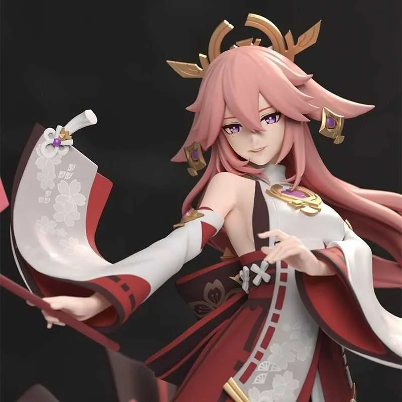 Mihoyo Genshin Impact Yae Miko PVC Action Figure 25cm Shoujo