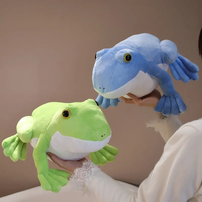 Cute 32cm Frog Plush Pillow Soft Down Cotton Toy For Boys Kawaii